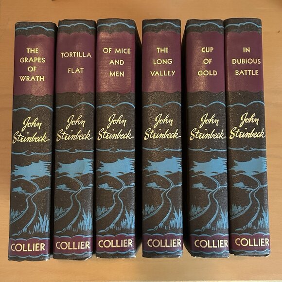 Vintage John Steinbeck Collier 1935-1942 Set Of 6 Hardcover Books 1st Editions - Picture 1 of 12